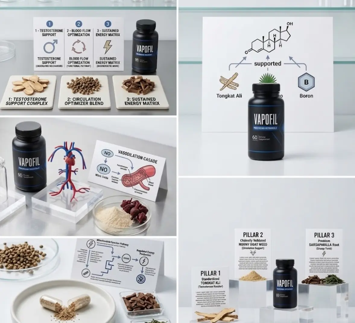 VapoFil natural performance support mechanism